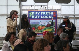 sign that says buy fresh, buy local